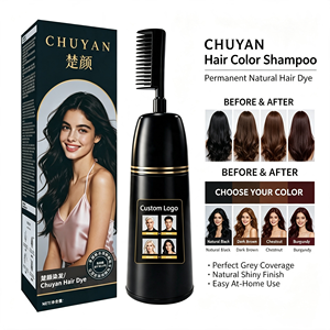 สีย้อมผมออร์แกนิค CHUYAN ไม่ซีดจาง ไม่มีกลิ่นสารเคมี สำหรับร้านเสริมสวย ผ่านการทดสอบ MSDS มีตัวอย่างฟรี - Product Image 1