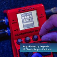 Pédale d'effets pour basse Zoom MS-60B+ MultiStomp, 95+ modèles d'amplis et d'effets, préamplis, sortie stéréo, accordeur intégré, chaînage, alimentation par piles