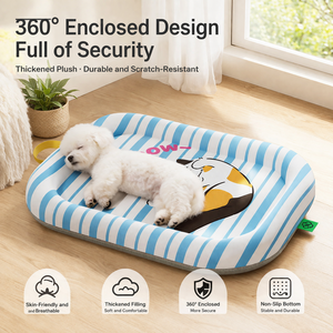 Cuccia rinfrescante estiva ecologica per animali domestici, lavabile, impermeabile e traspirante. Materassino Traspirante in Seta Ghiacciata per Letto Estivo - Product Image 1