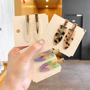 Songmay không có dấu vết Acetate Clip tóc cho phụ nữ bán buôn tùy chỉnh bao bì thời trang không đánh dấu đẹp tóc clip cho cô gái - Product Image 2