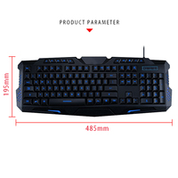 Offre Spéciale clavier Pc de jeu avec 3 couleurs mélangées rétro-éclairage clavier de jeu pour Gamer RGB ordinateur portable noir