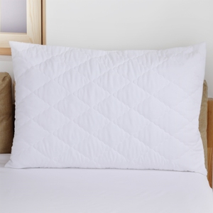 Popular suministro de fábrica 100% poliéster 90gsm blanco acolchado fundas de almohada funda de almohada - Product Image 1