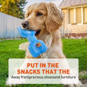 Été Nouveau Bonne Qualité Qualité Alimentaire Résistant aux Morsures Glace Gel Cool Chien Molaire TPR Refroidissement Durable Pet Chewing Bone Toys - Product Image 6