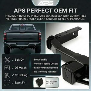 Attelage arrière APS 2 pouces en acier au carbone thermolaqué noir, force de traction 4000 livres, récepteur classe 3 pour 2019-2024 - Product Image 2