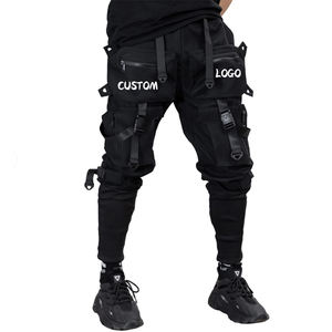 XJYD 하이 퀄리티 사용자 정의 로고 야외 남자의 실행 운동복 바지 헐렁한 힙합 디자인 카고 바지 스포츠 인과 하렘 바지 - Product Image 1