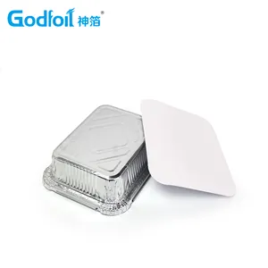 Godfoil 100% 可回收食品存储托盘，用于烹饪，烘烤，膳食准备的铝箔容器/420毫升