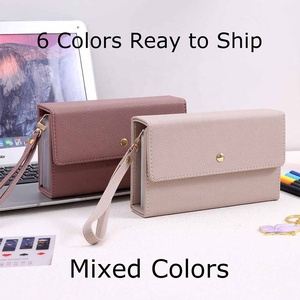 Yihe meilleure vente 8 couleurs A6 expansion portefeuille en cuir de <span class=keywords><strong>litchi</strong></span> souple HB-3782 disque lié autocollants enveloppe de trésorerie disponible Zhejiang - Product Image 2