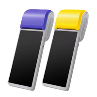 Produk baru cerdas 5.45 inci Terminal Printer pembayaran restoran tagihan Register tunai Android Pos genggam