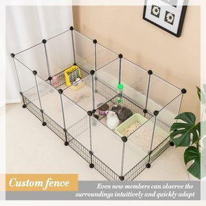 Proveedor de China, corralito <span class=keywords><strong>para</strong></span> conejos, jaulas <span class=keywords><strong>para</strong></span> conejillos de indias, jaulas <span class=keywords><strong>para</strong></span> hámster, diseño inferior de red de hierro <span class=keywords><strong>para</strong></span> valla de ejercicio portátil <span class=keywords><strong>para</strong></span> animales pequeños - Product Image 2