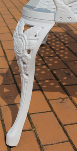 Cast Aluminum Outdoor Patio Furniture Rose <strong>3</strong> <strong>Piece</strong> <strong>Bistro</strong> <strong>Set</strong> - Product Image 5