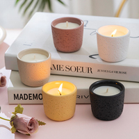 Cadeau de la Saint-Valentin, cadeau d'anniversaire, parfum d'intérieur haut de gamme, tasse en céramique faite à la main, bougie parfumée à la cire de soja, aromathérapie