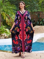 Nouvelle arrivée : Robe kaftan d'été pour femme, robe maxi en coton uni, robe de plage, robe de soirée, robe de vacances, robe de plage pour la plage