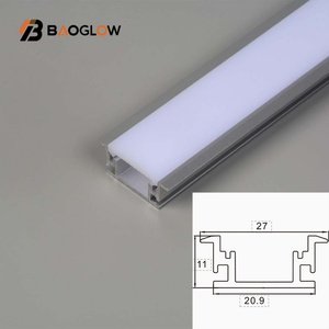 New Product 21*11 <b>Led</b> Strip Profile Linear <b>Light</b> Aluminum Profiles for Cob <b>Led</b> <b>Light</b> Strip Housing Channel 8ft Long Customizable - Product Image 2