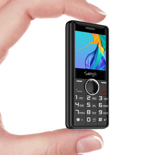 1.33 Inch HD Mini Phone 2G/3G Quad Core Dual SIM Super Lightweight Unlocked 0.3MP Camera Kids Students Spanish German Backup