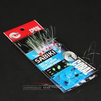 Großhandel Sabiki 8 #   10 #   12 #   14 #   16 #   Mit Leuchtperlen Sabiki-Rigs Meeresfischerei-Rigs Blinkende Sabiki-Köder