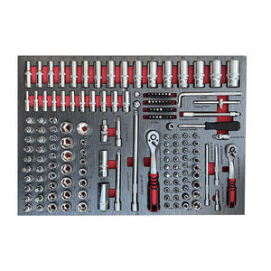 7-Drawer Khóa Công Cụ tủ với Ball bearing Slide kim loại chuyên nghiệp xây dựng OEM 369pcs dụng cụ cầm tay - Product Image 4