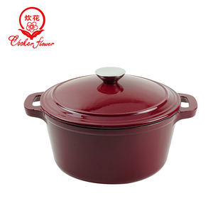Grande casserole <span class=keywords><strong>en</strong></span> <span class=keywords><strong>fonte</strong></span> multicolore de haute qualité casseroles marmite <span class=keywords><strong>four</strong></span> hollandais avec couvercle ustensiles de cuisine de qualité - Product Image 5