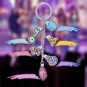 Porte-clés créatif en acrylique imprimé UV, motif Coquille apaisante, Clé Illimitée, Bouclier Gardien, Double Cerise, Tiara Stellulaire, Ancre, pour Fans de Merchandising - Product Image 3