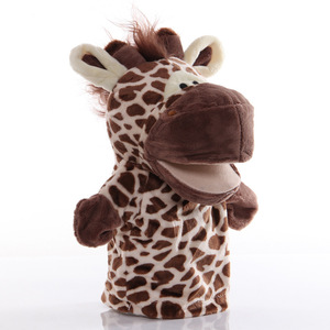 Tùy Chỉnh Kawaii Mềm Động Vật Thú Nhồi Bông Đồ Chơi Sang Trọng Con Rối Tay Con Voi Sư Tử Khỉ Con Chó Con Rối Tay - Product Image 3