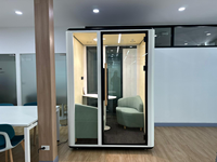 Cabine téléphonique de bureau moderne Comine, insonorisée et durable, espace de travail mobile intérieur, cabines de réunion, utilisation pour hôtels et entrepôts