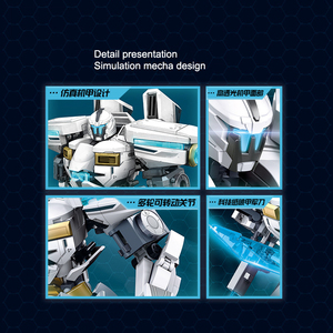 Ice Warrior Model Mecha Action figuren Kunststoff-Baustein-Sets Roboter modell Valentinstag geschenk für Jungen - Product Image 4