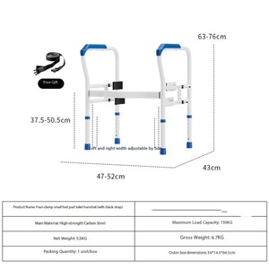 Modern Stainless Steel Safety Handle Handrail Bathrooms Angle Side Handicap Stair Toilet Grab Bars Hospital Size Carton More - Product Image 1