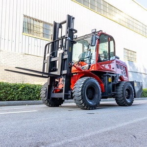 Multi Function Diesel Forklift <strong>Trucks</strong> 3.5 Ton Lifting Loading and Unloading HT-CPD3.5T AWD Solid Tire Offroad - Product Image 2