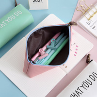 Estuche para Lápices LOVE WHAT YOU DO en Oferta, Estuche de Cuero PU Impermeable, Bolsa con Cierre a Prueba de Salpicaduras, Regalo para Oficina y Escuela