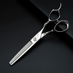 Tijeras de entresacar Jitzk de 68g, de acero inoxidable, con punta roma y mango largo, para herramientas de peluquería - Product Image 1