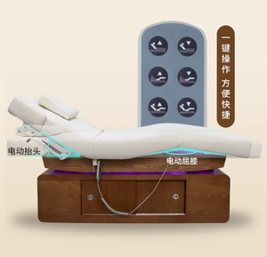 Modern Portable Full Electric Heating Backrest <b>Leg</b> <b>Adjustable</b> Height Angle Spa Equipment Treatment Medical Facial Massage <b>Table</b> - Product Image 6