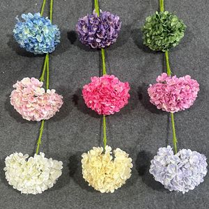 Arreglo Floral Artificial de Hortensias de Seda Estilo Francés 3D para Decoración de Bodas - Product Image 2