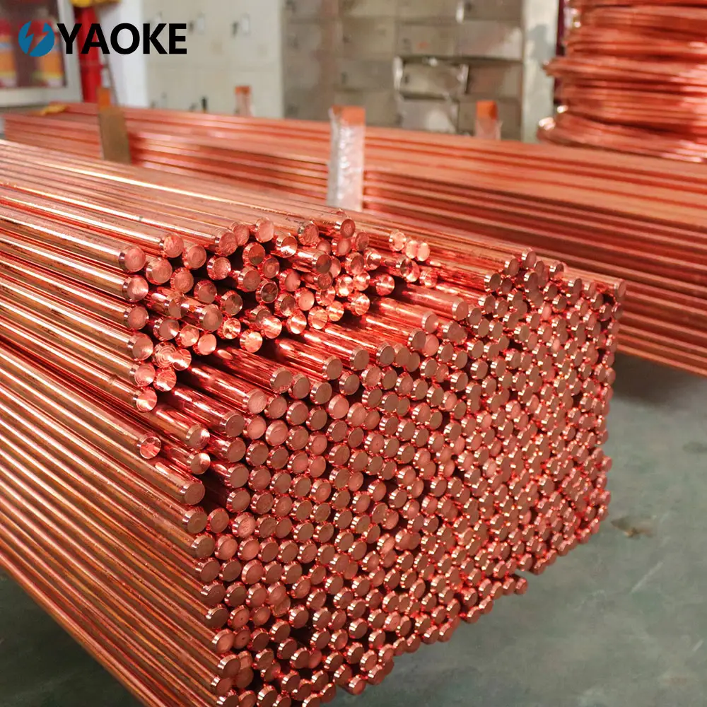 Factory Wholesale Deep Copper Earth Rod Earthing 16mm price