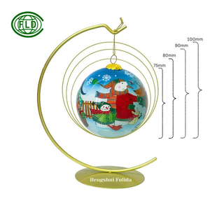 Ornement suspendu de père Noël personnalisé de haute qualité boule de verre de Noël peinte à la main inversée dans un style hawaïen pour arbre de Noël - Product Image 6