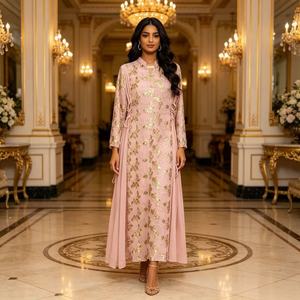 Vestidos <span class=keywords><strong>de</strong></span> Fiesta Islámicos <span class=keywords><strong>de</strong></span> Lujo 2026, Bordados con Cuentas, Manga Larga, Cintura Ajustable, Abaya Musulmana <span class=keywords><strong>de</strong></span> Dubái, Vestido <span class=keywords><strong>de</strong></span> Noche para Mujeres, Eid - Product Image 4