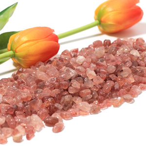 Vente en gros de cristaux DIY en vrac, copeaux de fraises, pierres roulées de guérison, pierres précieuses, produits spirituels, gravels pour ornements Feng Shui - Product Image 4
