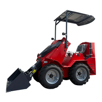 Hochwertiger Frontlader 4x4 Baggerlader Planierraupe Kleiner Kompaktlader 1 Jahr Garantie