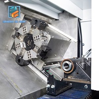 Tour CNC à banc incliné industriel robuste LA3900-700, entre-axes 700 mm, tourelle et contre-porteuse, machine-outil de tournage et fraisage de métaux