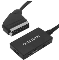 Convertisseur SCART vers HDMI 1080P avec audio, adaptateur HDMI SCART compact PAL NTSC pour consoles PS2/3 Xbox