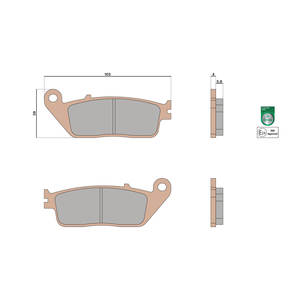 Plaquettes de frein MHR SYNT homologuées - Product Image 1