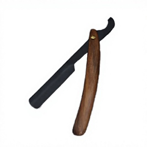 Couteau de Rasage Manuel Pliant en Bois Turc, Lame Droite Professionnelle en Acier Inoxydable à Lame Unique pour Hommes - Product Image 4