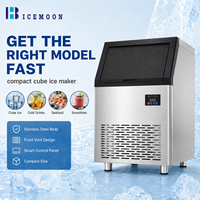 Machine à glaçons commerciale haute productivité 36kg 56kg/24h pour restaurants et salons de thé, compatible OEM ODM