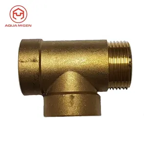 DZR Male Thread 3 Way Brass Forged Pump Connection for Autoclave