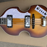 Gitar Bass Elektrik 4-String Berkualitas Tinggi dengan Body Maple, Pickup Humbucker Ganda, dan Finishing Gloss (Vs)