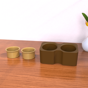 Bol pour chat personnalisé 2 en 1 détachable, bol en céramique surélevé pour l'eau et la nourriture, anti-vomissement, avec support - Product Image 6