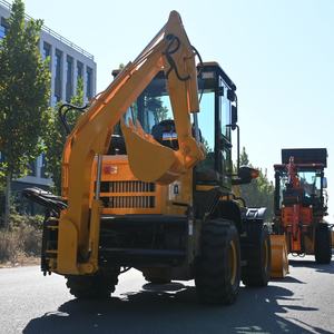 Высококачественный мини-трактор 4x4 небольшой погрузчик экскаватор-экскаватор погрузчик фронтальный погрузчик трактор - Product Image 6