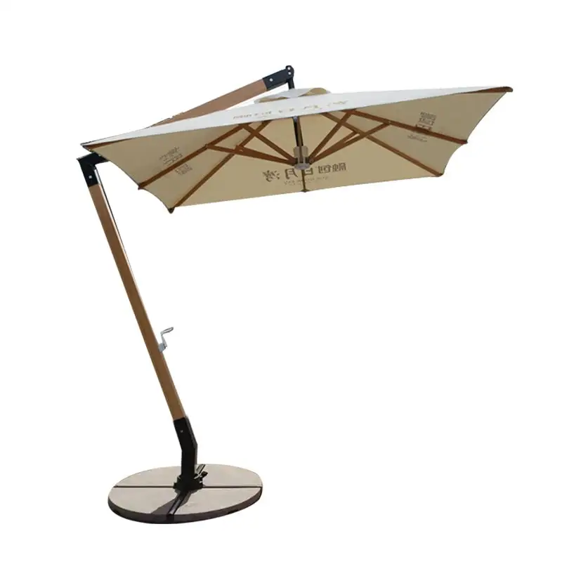 2022 Zomer Hot Sale Tuin Buiten Parasols Banaan Opknoping Paraplu Met Led Opvouwbaar En Draaibaar