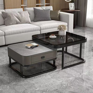 Cao cấp tối giản vuông Slate Bàn cà phê bền sang trọng đồ nội thất nhà cho không gian nhỏ - Product Image 4