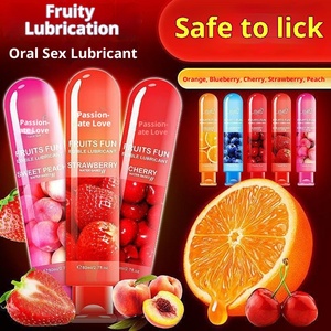 <span class=keywords><strong>Lubricante</strong></span> con Sabor a Fruta, Soluble en Agua, Sin Enjuague, Lubricantes para el Cuerpo Humano, 80 ml, 0.3 kg, Seguro para Lamer, Juguetes Sexuales para Adultos - Product Image 2