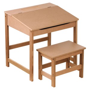 Juego de <span class=keywords><strong>escritorio</strong></span> y taburete para niños con cómodos muebles de asiento para sillas para mesas para niños - Product Image 3