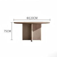 Tables et chaises d'extérieur en teck au design nordique personnalisé - Imperméables, résistantes au soleil et à la corrosion pour villa, balcon et jardin